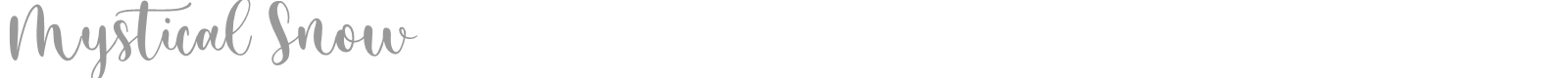 Mystical Snow font preview